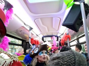 Un bus carnaval a circul en fvrier et mars.