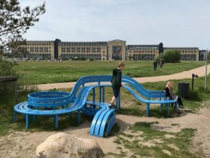 Photo DR Banc de Jeppe Hein.