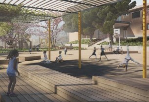 Projet de cour d'école inclusive à Cercs en Espagne.